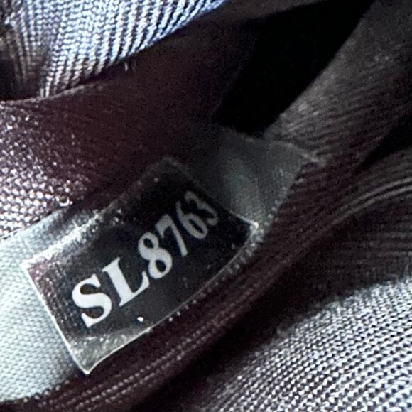 Fossil Vintage Y2K Black Faux Leather Boxy Front Flap Buckle Pocket Shoulder Bag - Picture 9 of 10